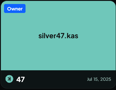 HlGHTABLE's tweet image. ⚪ silver47.kas

Elemental identity. Atomic style.
Named after Ag – Silver, atomic number 47.
A symbol of rarity, resilience, and value in motion.
Verified and forged for collectors.

#Kaspa #KNS #SilverStandard #KaspaDomains #Element47 $KAS