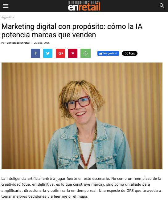 ¿Puede la IA potenciar la creatividad sin reemplazarla?
Spoiler: sí, si se usa con estrategia.

<a href="/majito/">majito💚</a> nos comparte cómo en Somos Chili aplicamos IA para tomar mejores decisiones, optimizar campañas y construir marcas que no solo gusten, sino que vendan.

enretail.com/2025/07/25/mar…