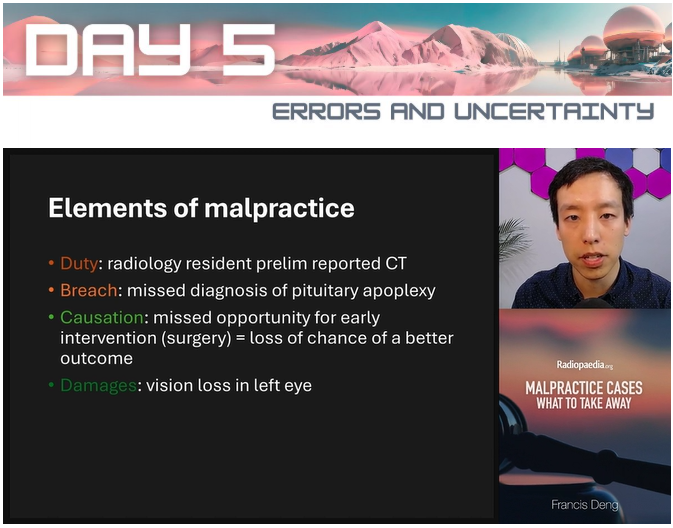 francisdeng's tweet image. When might radiology trainees be held liable for malpractice?
I review one such case at #Radiopaedia2025 today
and discuss another with @shailinthomas in the latest issue of @AcadRadiol doi.org/10.1016/j.acra…