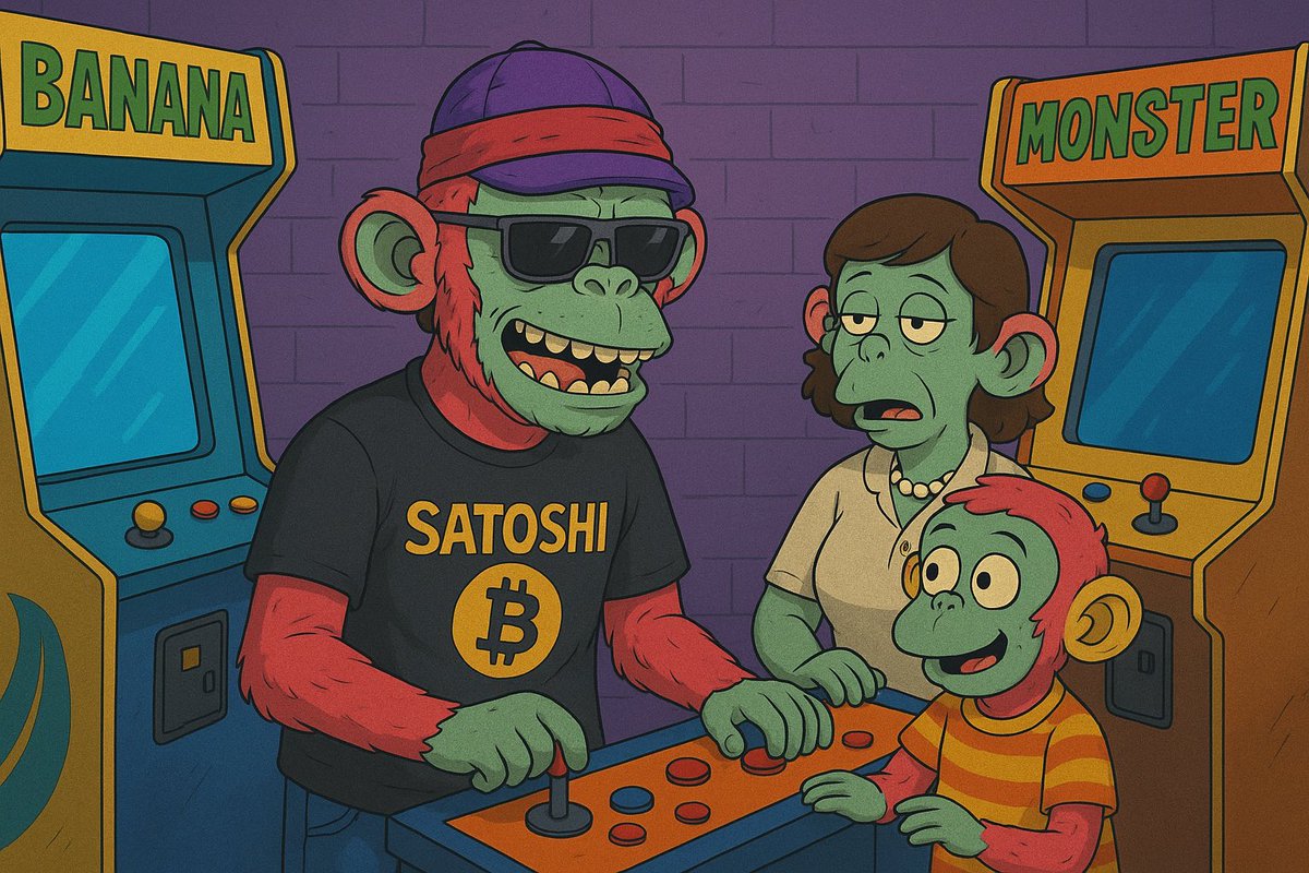 At the arcade with the family.