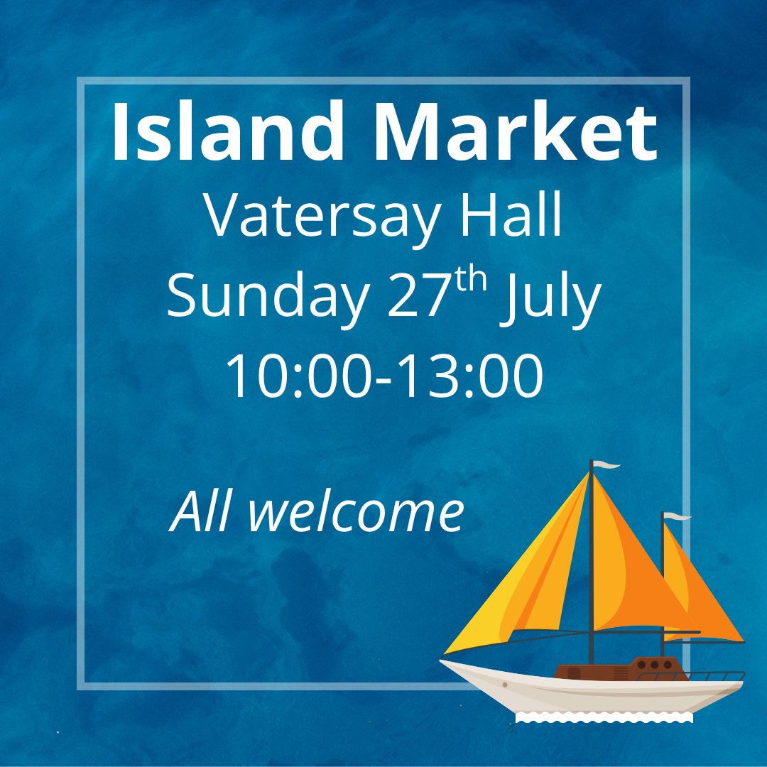 BarraIsland's tweet image. Come along on Sunday - see the yachts coming into Vatersay Bay, have some refreshments in Vatersay Cafe and look around the stalls at the island market.
Lots of local products to buy - make fantastic gifts.
#isleofbarra #vatersay