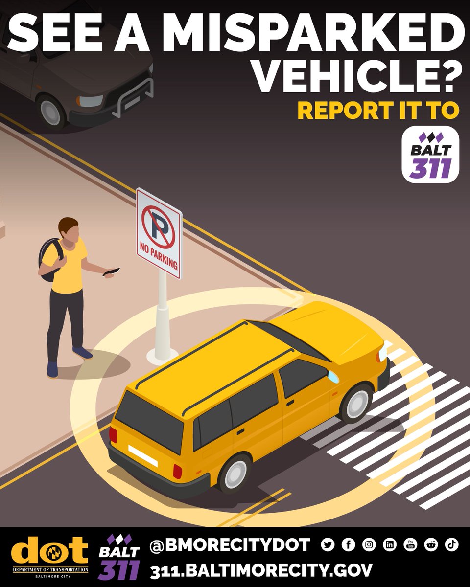 BmoreCityDOT's tweet image. Abandoned or misparked?
You no longer have to decide; we'll check it out.
transportation.baltimorecity.gov/news/press-relβ¦