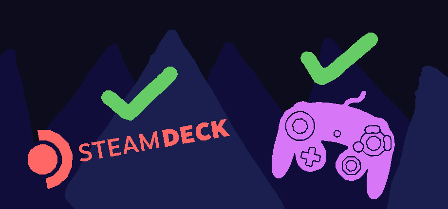 great news, A FEW QUICK MATCHES works on steam deck, and gamecube controller! 

(as well as boxx, playstation, xbox, keyboard, and pretty much every controller i've thrown at it so far)