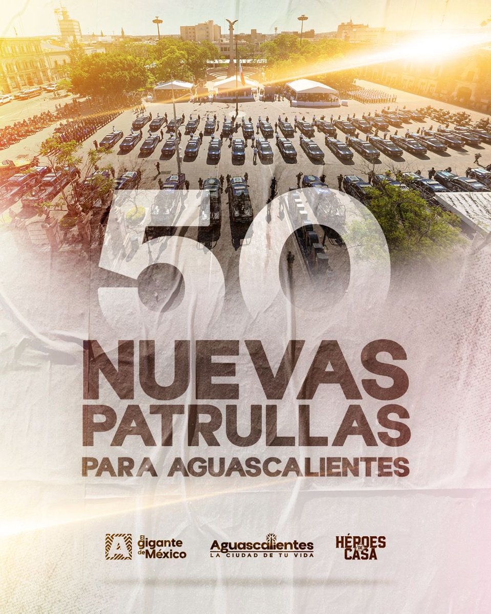 TereJimenezE's tweet image. Con más patrullas fortalecemos la seguridad de las familias de Aguascalientes.
#HéroesDeCasa
#Aguascalientes