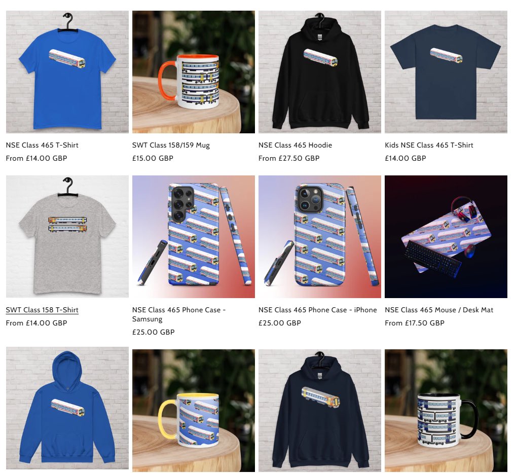 ☀️ JULY DESIGNS ☀️

It’s the final Friday of the month, so if you were looking for something to spend your payday money on new designs are out now! 😁

Including! 👀
NSE Livery Class 465
SWT &amp; Northern Class 158
NSE 4 VEP
and more!

natts.art/collections/ne…