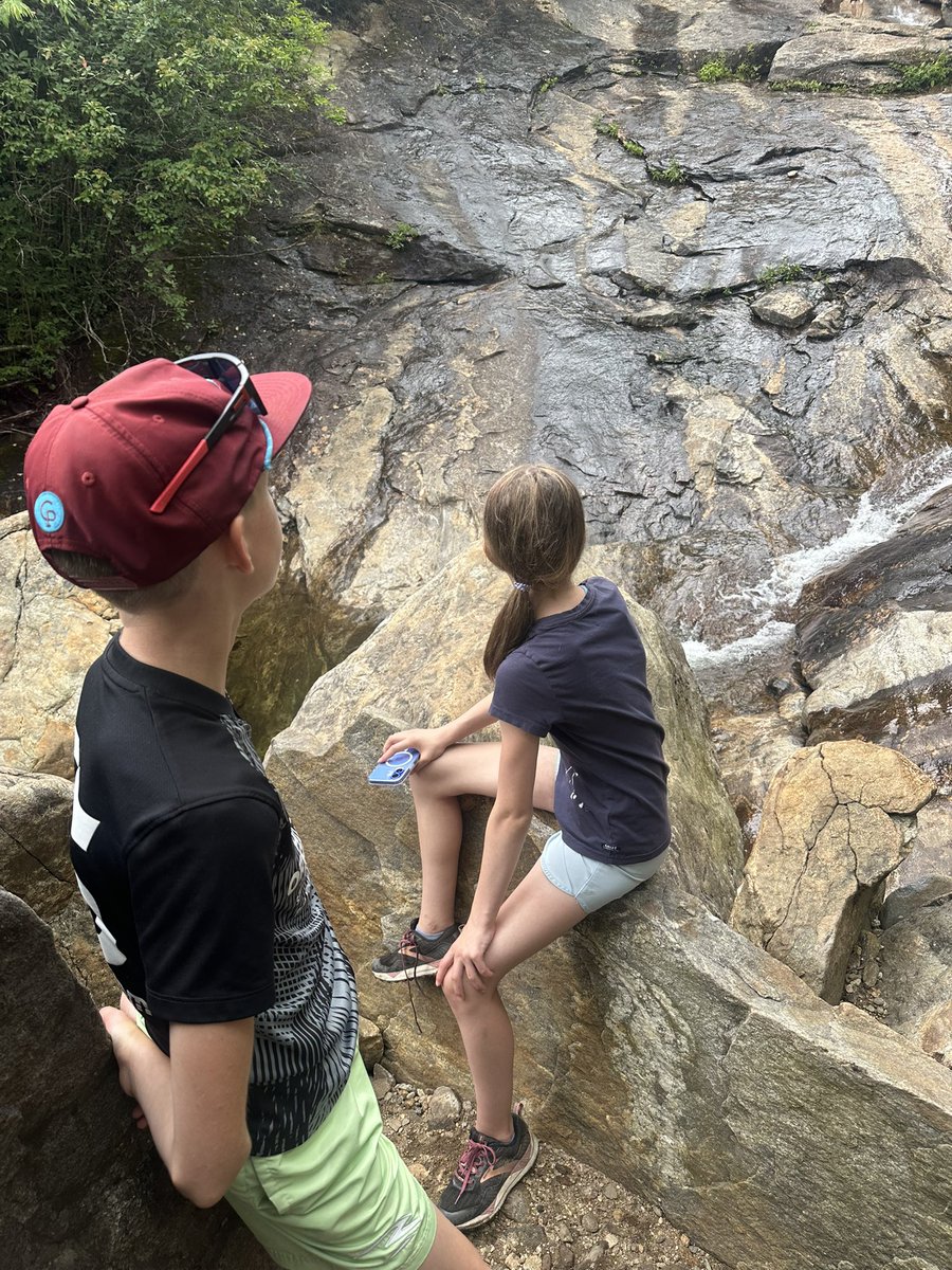 steveschale's tweet image. With the twin teenagers, nephew #6 & niece #2 at Upper Falls #CampUncleSteve