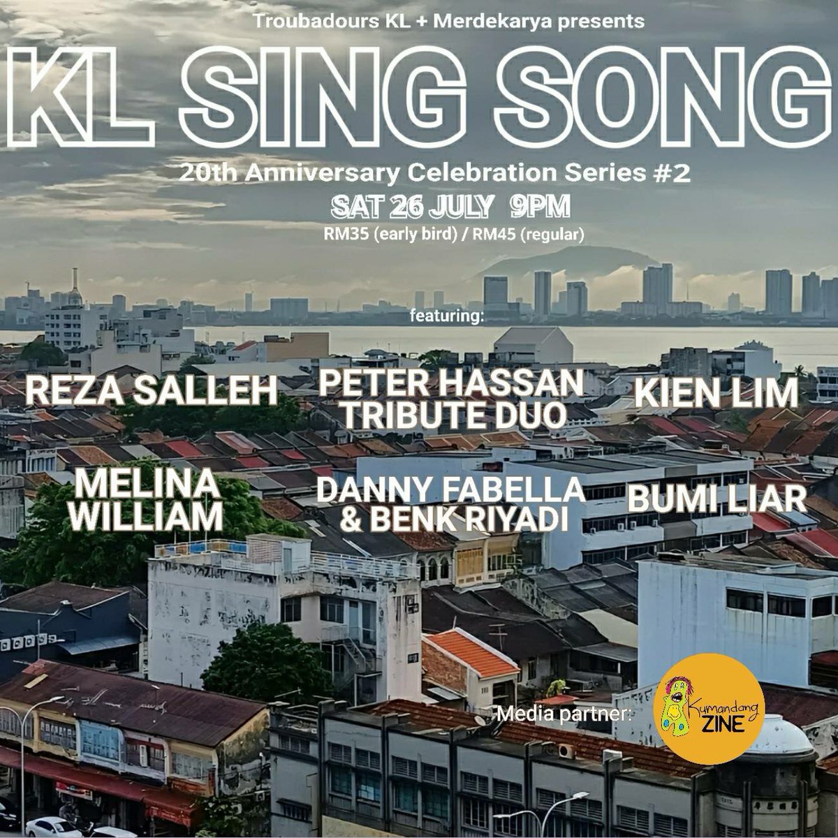 6 powerhouse songwriters at The Live Bar tonight.
Walk-in tickets available.
Happy hours from 6pm-8pm.
Jom!