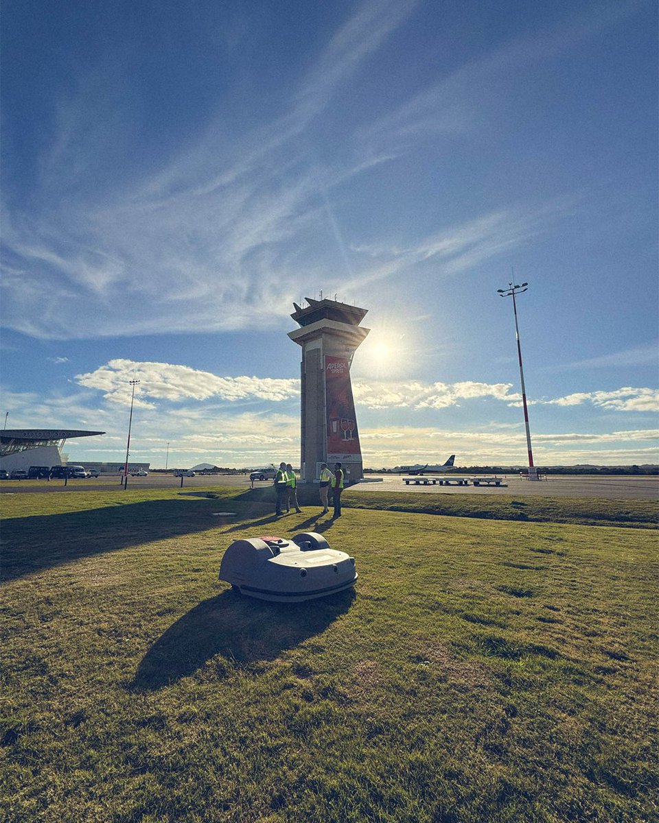 ✈️ El #AeroDePunta se convierte en el primer aeropuerto de la región en incorporar robots autónomos eléctricos para el mantenimiento de áreas verdes.

Un paso más hacia un aeropuerto más moderno, eficiente y sostenible. 💚