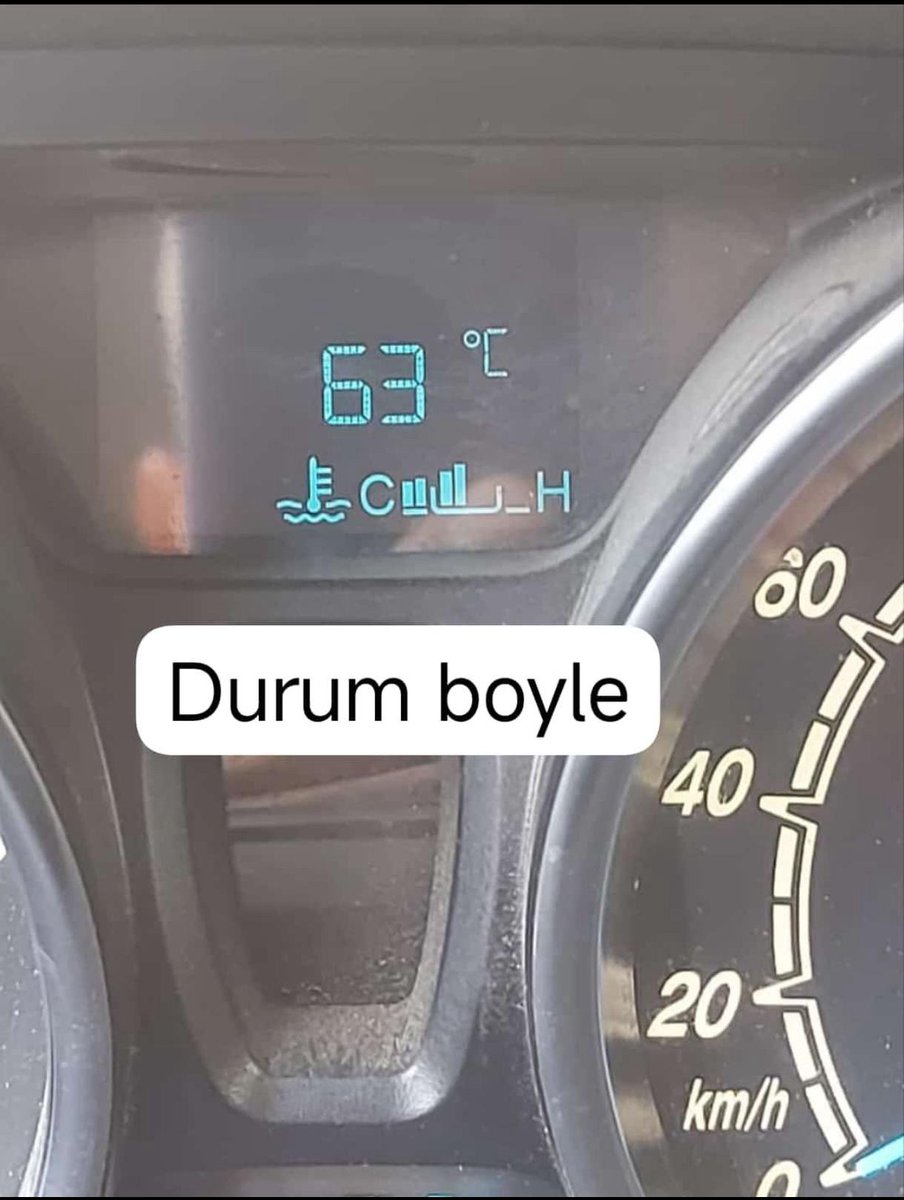 Eni sonunda plakayı bulduk.
 
Urfa’da araç termometresi 63 dereceyi gösterdi.