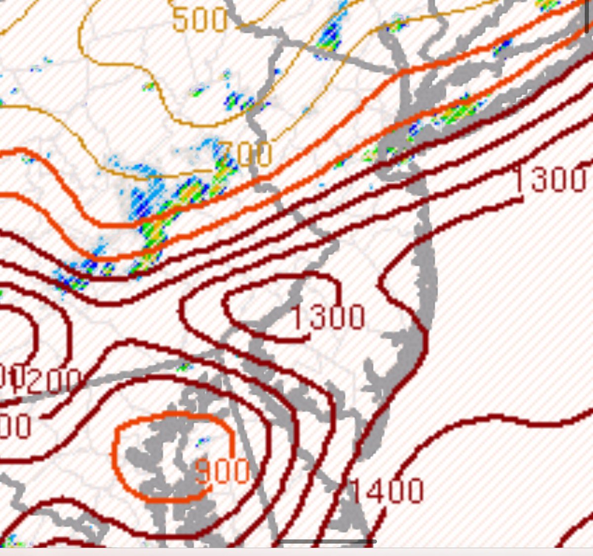 Notable DCAPE maxima across the immediate Philadelphia area ahead of the approaching line of t’storms: #pawx #dewx #njwx