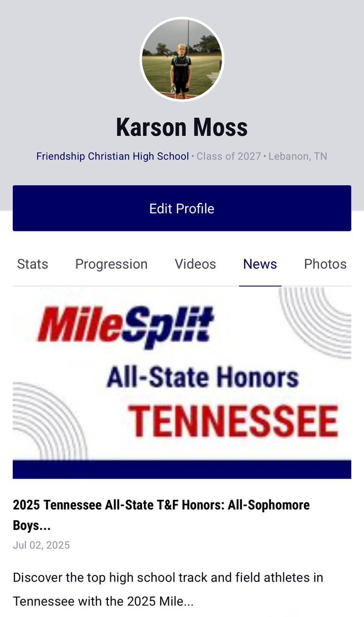 Blessed to be named All-State in the 110MH and 200M‼️
<a href="/OnTopAthletics/">OnTopAthletics Inc📚🏈⚾️</a> 
<a href="/fcs_commanders/">Friendship Christian Football</a> 
<a href="/FCScommanders/">Friendship Christian</a> 
<a href="/CoachBLoveless9/">Broc Loveless</a> 
<a href="/tnmilesplit/">MileSplit Tennessee</a> 
<a href="/CSmithScout/">Chris Smith</a> 
<a href="/TnVarsity/">TNVarsity</a>
