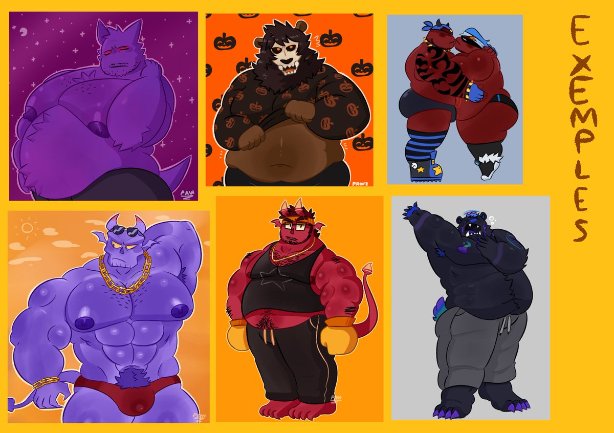 autumnnieartz's tweet image. reopening comms with new prices for brazillian costumers! (i only use paypal and pix services for payment!)
