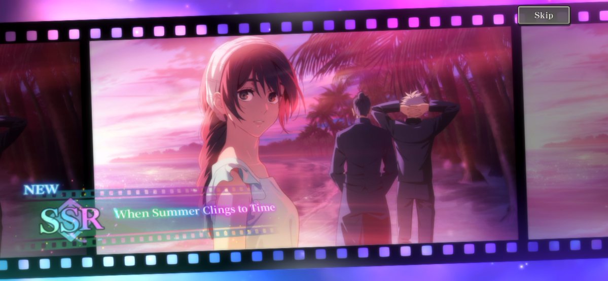 yuanyuans_milk's tweet image. blessed banner fr, now i have everything and wont pull until a new suguwu comes around 🥰 also satoru is so long lmao?? his hips and shoulders are set higher than suguru's😅