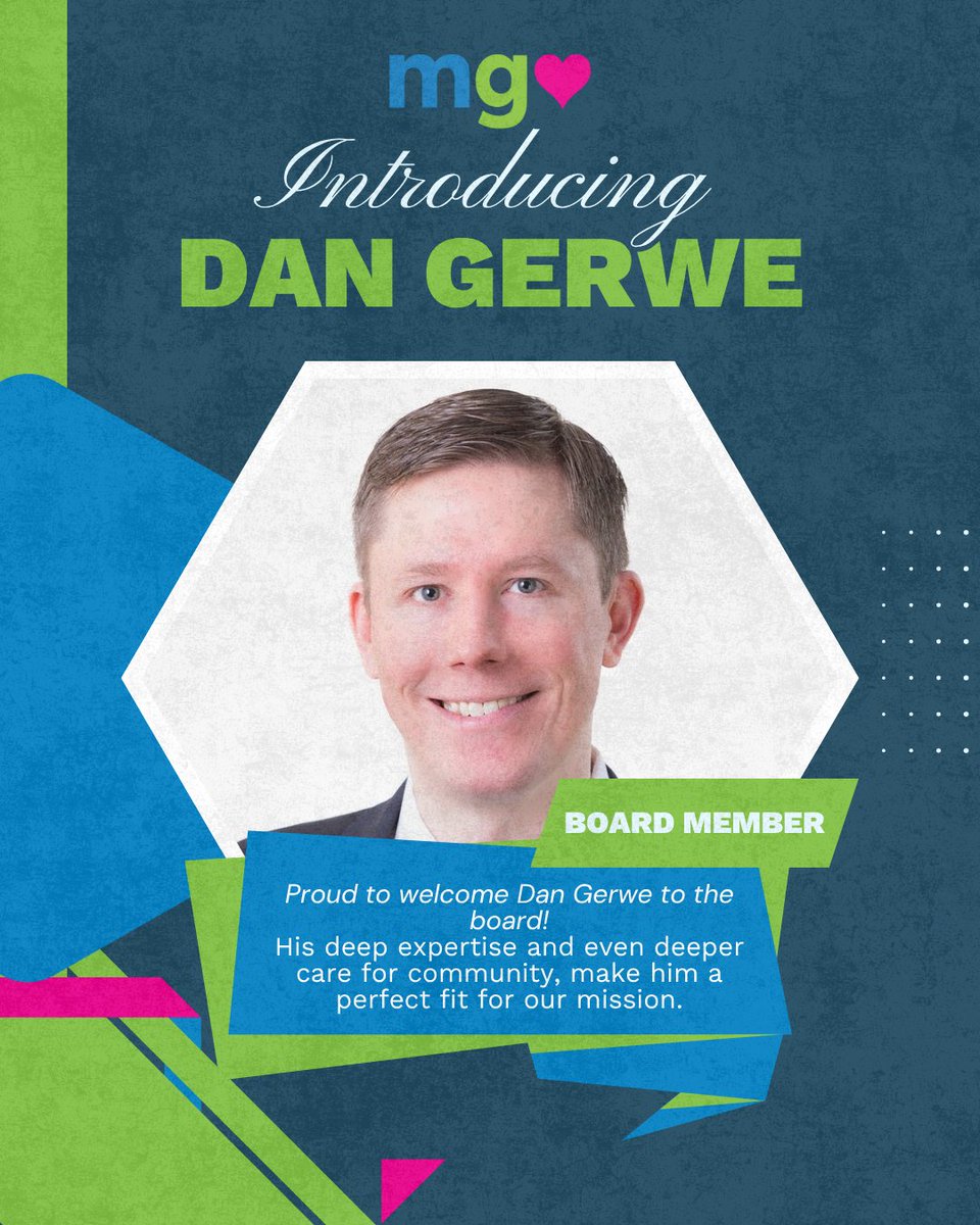 MagnifiedGiving's tweet image. meet our newest board member, Dan Gerwe! 👏
he’s a CPA with 19+ years of experience and a big heart for giving back. we’re lucky to have him! 💙
#MagnifiedGiving #WelcomeDan #YouthPhilanthropy