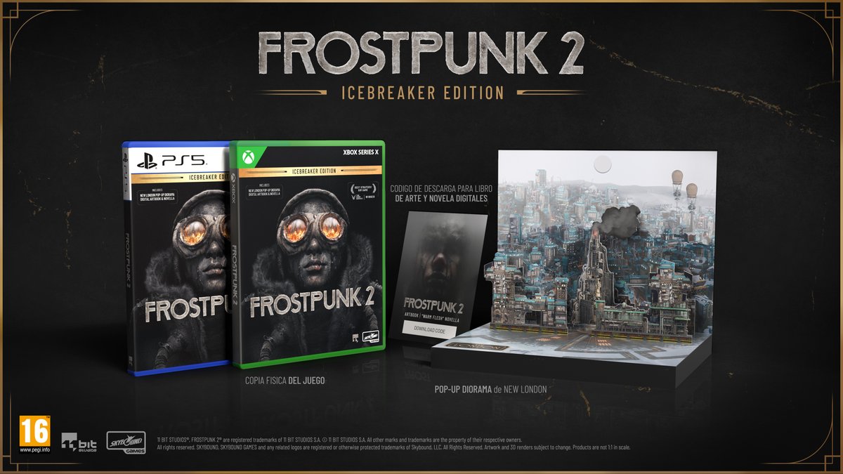 SomosGamingES's tweet image. Frostpunk 2 tendrá dos ediciones físicas especiales para Xbox Series X y PlayStation 5 📑
@11bitstudios | @frostpunkgame | @MeridiemGames
somosgaming.com/frostpunk-2-te…