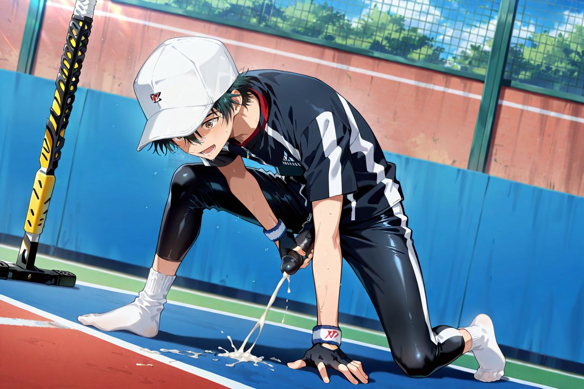 Sirolosola's tweet photo. Echizen Ryoma
#AIart #BL #Yaoi #NSFW #R18 #AIイケメン部 #gay #EchizenRyoma #princeoftennis #越前リョーマ #テニスの王子様 https://t.co/7Zy4Q4ecgk