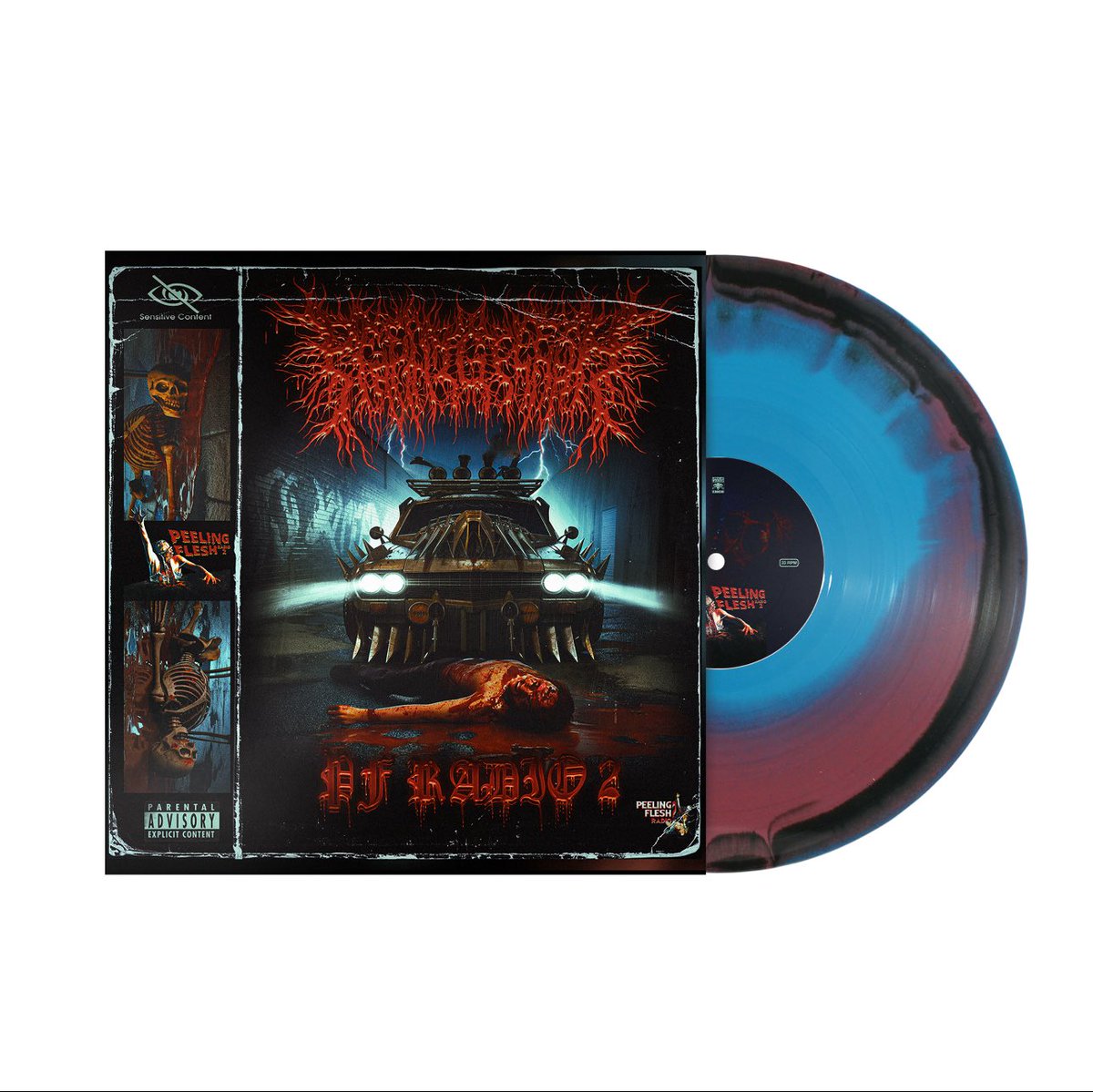 peelingfleshok's tweet image. UP NOW
(Read description) 
PF RADIO 2 VINYLS ARE NOW UP. They will be up until they sell out. 500 of them thangs are up
THESE WILL NOT SHIP UNTIL OCTOBER, I REPEAT WILL NOT SHIP UNTIL OCTOBER
slamnasiumrecordings.bigcartel.com
