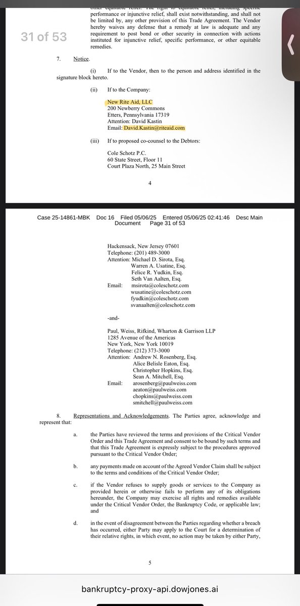 teddysanglo8's tweet image. Looks like David Kastin is working for "New Rite Aid" after they went dark in March. Major shareholders of the private company include JPM, Hudson Bay, and Sixth Street. Jeffrey Stein was CRO of Rite Aid as well as a post petition director at $BBBY. My shares were cancelled 🫡