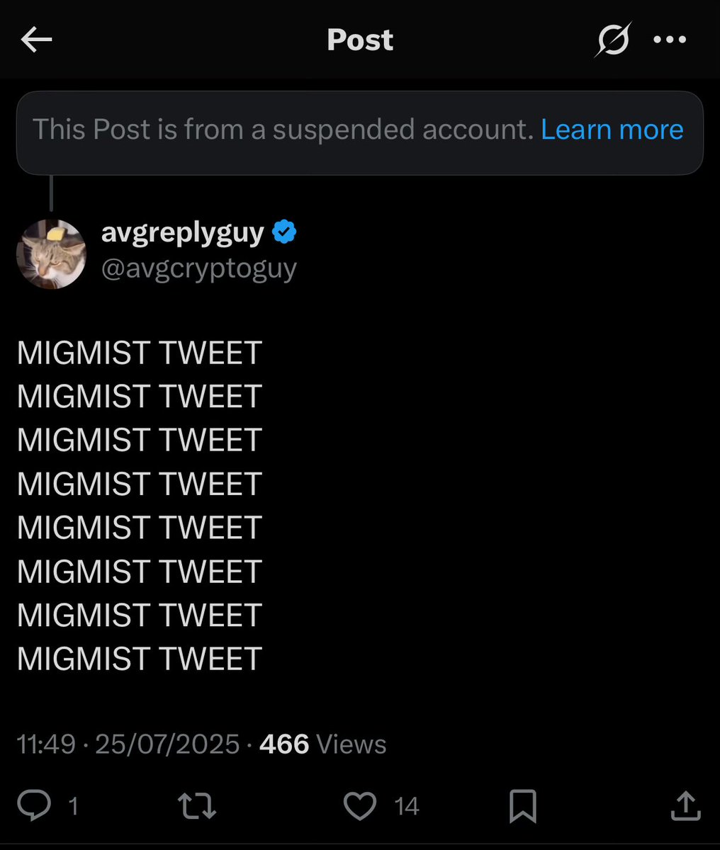 avgcryptoguy's tweet image. bro tweeted once and immediately got mogged 😭