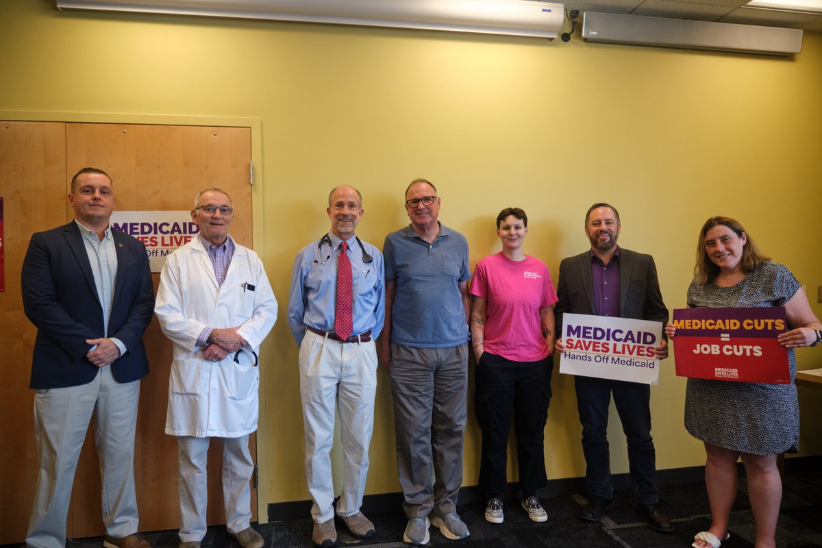 Thank you to Sen. <a href="/CreighDeeds/">Creigh Deeds</a>, <a href="/SEIU_Virginia/">SEIU Virginia State Council</a>, Planned Parenthood Votes! South Atlantic, <a href="/ctphealthcare/">Committee to Protect Health Care</a>, <a href="/SAARAofVA/">SAARA of Virginia</a> &amp; our rural health care storyteller Ana Maria Mendez of Page County for sounding the alarm on how Medicaid cuts will impact our hospitals serving rural Virginians!