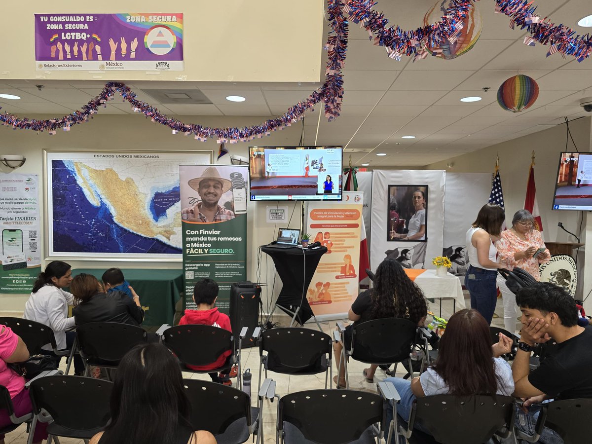 ConsulMexOrl's tweet image. 📢 Como todos los días, en las pantallas del @ConsulMexOrl se transmite la conferencia mañanera de la Presidenta @Claudiashein
✅ La presidenta Claudia Sheinbaum anunció un acuerdo histórico con EE. UU. para el saneamiento de la cuenca Tijuana–San Diego, con una inversión…