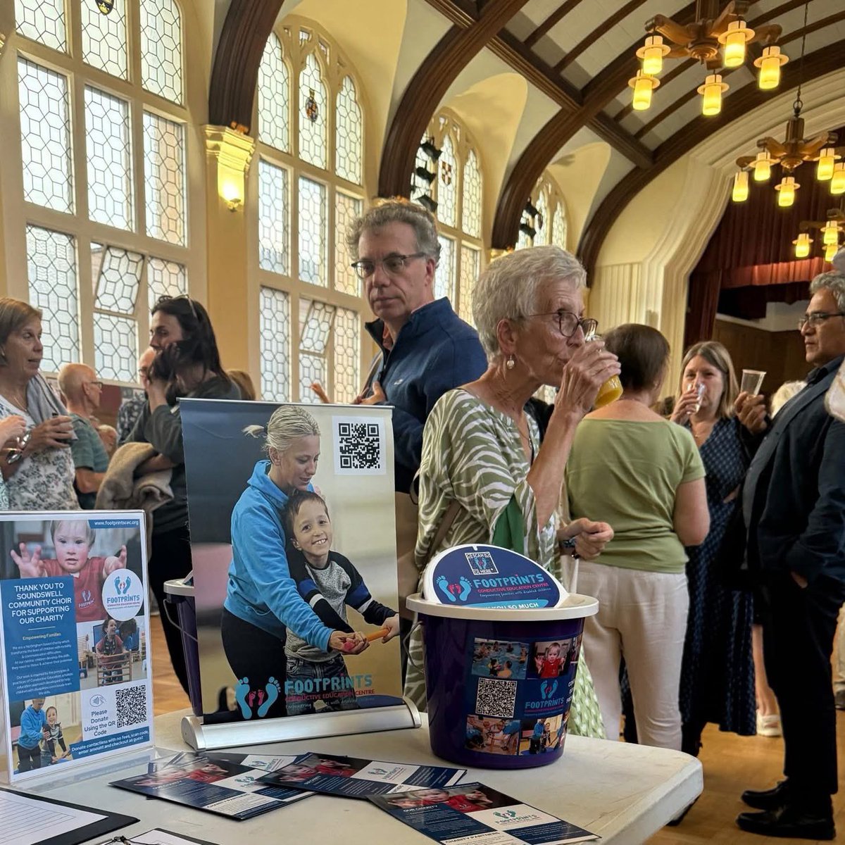 footprintscec's tweet image. On Tuesday evening we had the honour of attending Soundswell Community Choir's fundraising event.
We were delighted that they chose to support Footprints this year, raising £496.81 on the evening 👣🙏