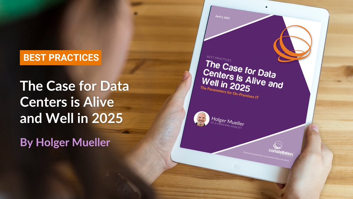 constellationr's tweet image. The Case for Data Centers Is Alive and Well in 2025 zurl.co/D9Rww @holgermu lays out the reasons why enterprises are operating and will continue to operate on-premises, on their own hardware, and in their own (or rented) data centers.