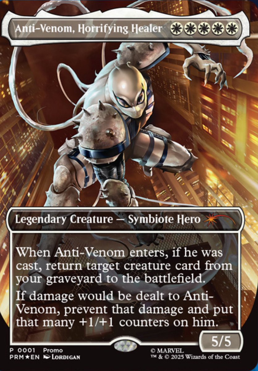 Dork4Short's tweet image. ohmygod they powercrept Phyrexian Vindicator…
#MTGxSpiderMan #SDCC2025