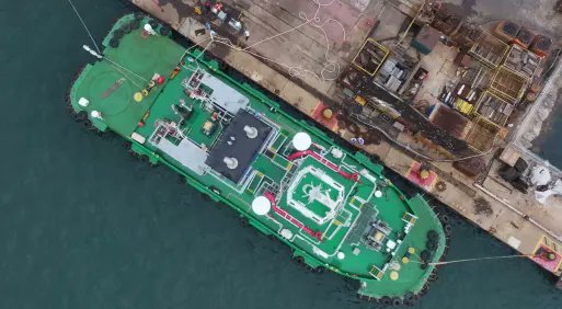 tphuang's tweet image. Dalian COSCO Shipping Heavy Industry Terminal completed world's 1st green ammonia marine fuel bunkering w/ ammonia supplied from Envision's project in Chifeng, Inner Mongolia.
While future of green marine fuel is undetermined at this pt, Dalian is building infrastructure to…