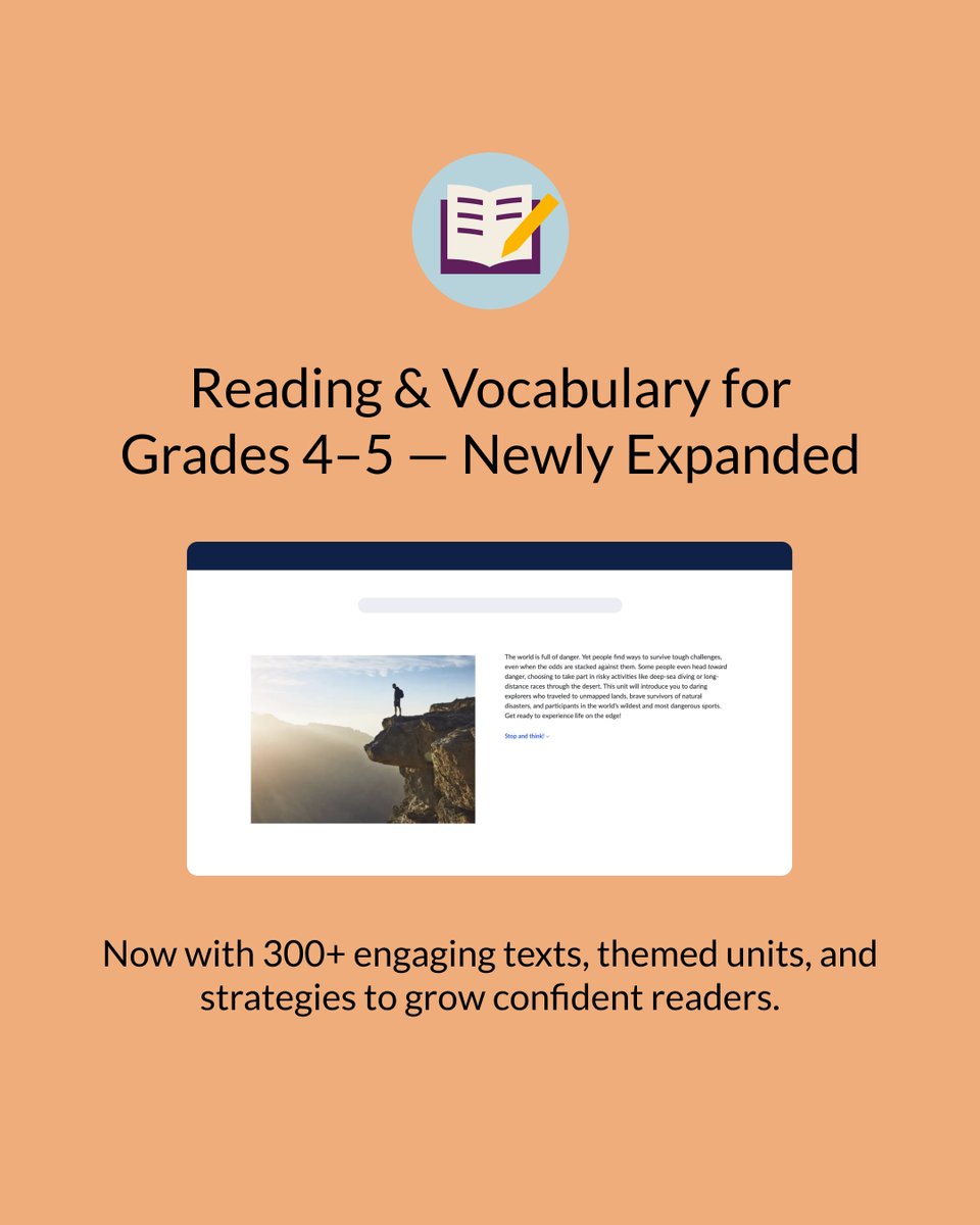 ✏️ Teachers: Looking for fresh, ready-to-go content to kick off the new school year?

Our newly updated ELA &amp; Humanities courses (grades 4–12) support reading comprehension, writing skills, and critical thinking—with real-world topics, scaffolded practice, and flexible use for