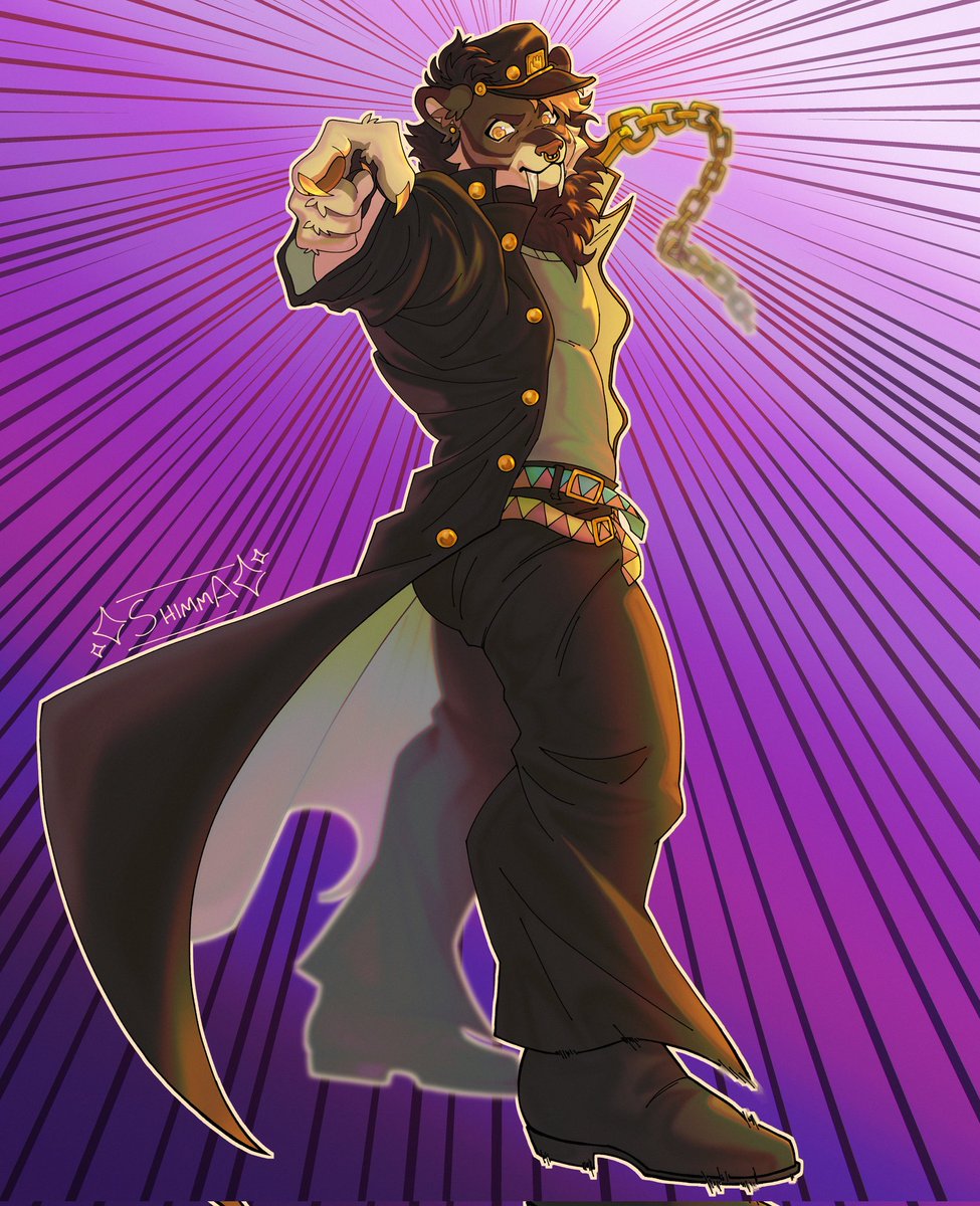 SaberCoded's tweet image. slowly but surely im getting cody drawn as all the joestars 😤😈
