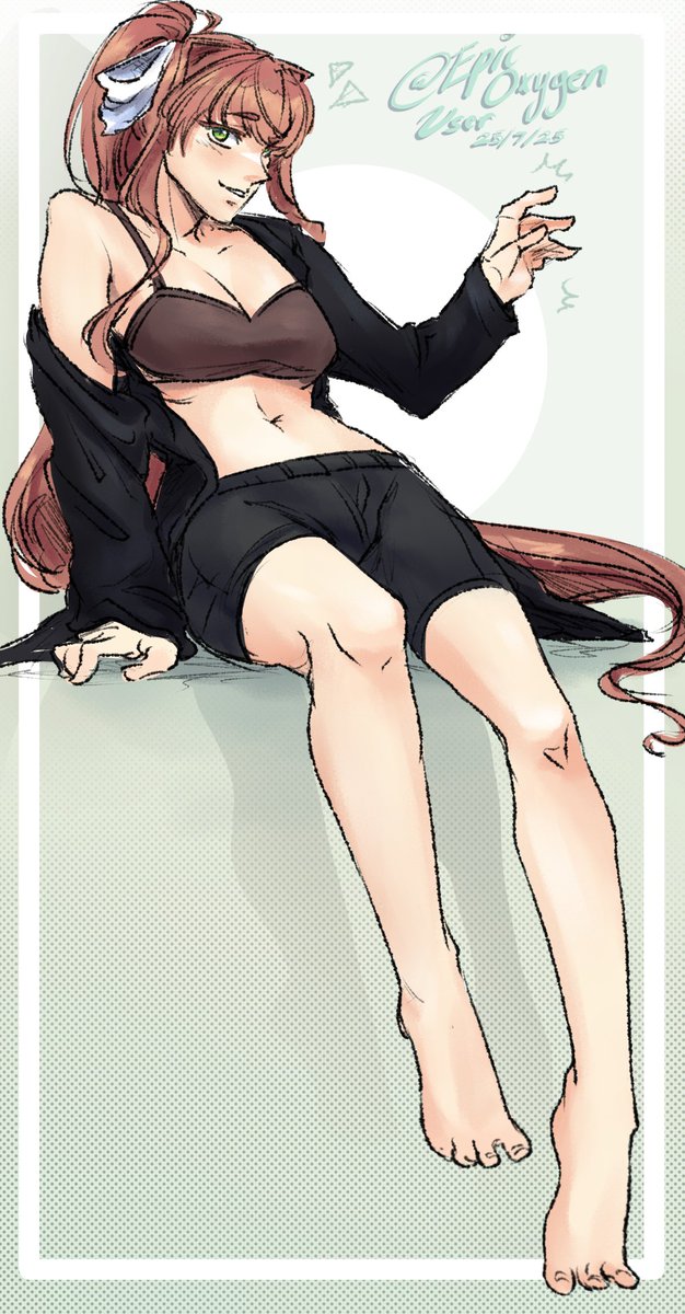 EpicOxygenUser's tweet image. Just lil' Monika coming through again, don't mind 'er.
Monika Friday 98
#DokiDokiLiteratureClub #ddlcmonika