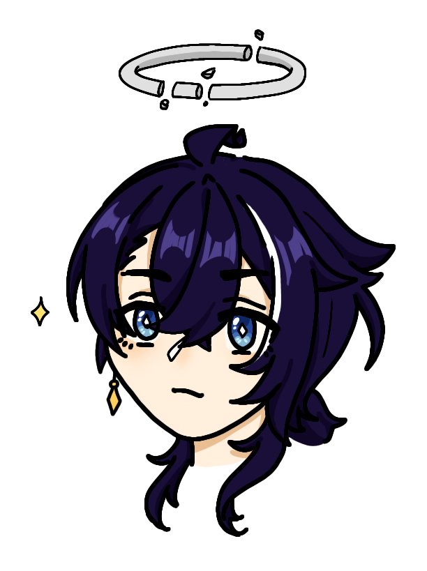 Filimia_cym's tweet image. 很久違地畫指繪沒想到畫出來居然還挺不錯？(´･ω･`)