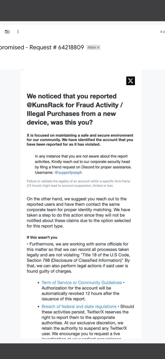 MiikNishinoda's tweet photo. Be aware of @hongsquish_ 
OOMF got hacked or is trying to scheme something weird
Oomf sent this to other oomfs too
Don’t do anything just report the acc https://t.co/nFEjYxRp4f