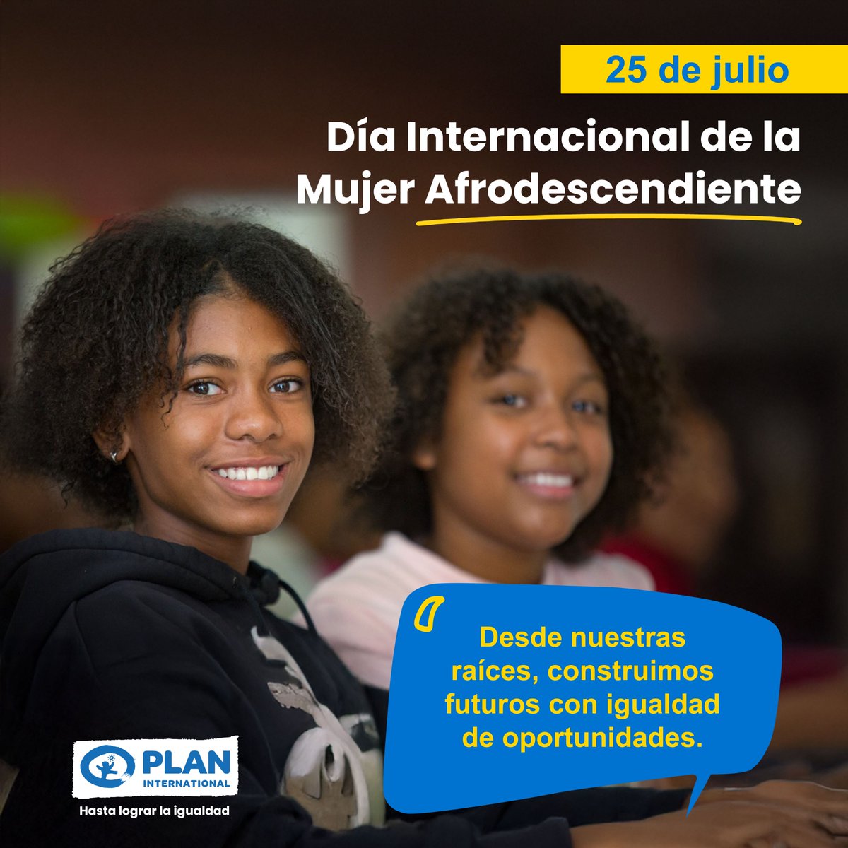 👧🏾 Las niñas y mujeres afrodescendientes merecen crecer con orgullo y sin discriminación.

🌍 Hoy celebramos sus historias, su fuerza y su derecho a un futuro justo e igualitario.

#25DeJulio #NiñasAfro #IdentidadAfro #InfanciasLibres #FuturoAfro