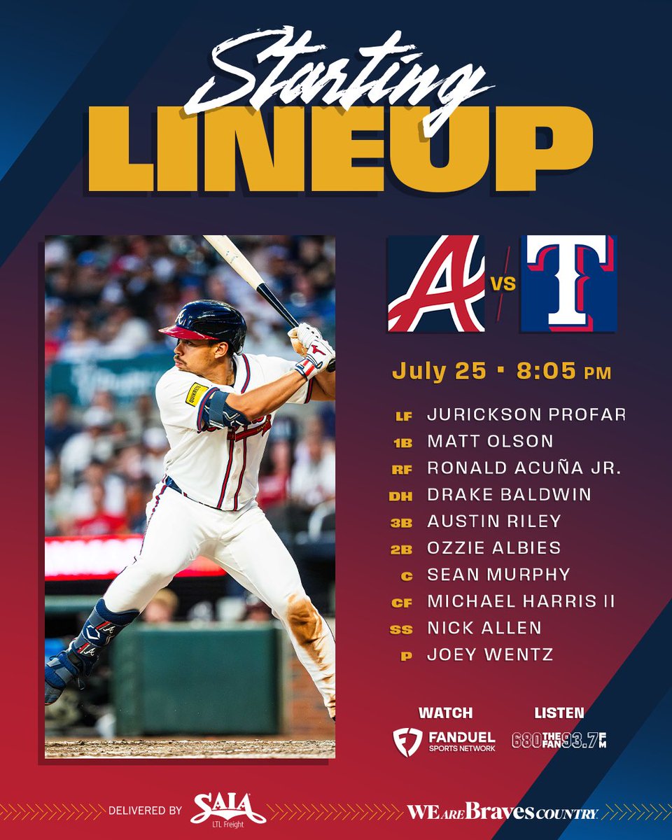 📍 Arlington, Texas

#BravesCountry