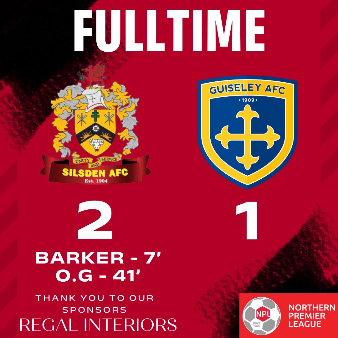 SilsdenAFC's tweet image. FULLTIME
An impressive performance against step 3 opposition to round of our pre-season!
Thanks to everyone who attended and to @GuiseleyAFC for the game, all the best for the season!
We kick off our campaign next Saturday as we head to @Handsworth_FC in the FA Cup💪