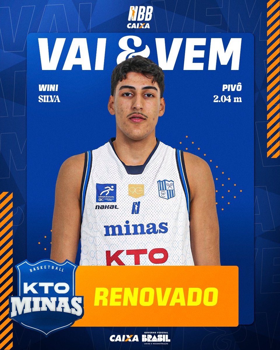 NBB's tweet image. A jóia continua! 💎
Destaque Jovem do NBB Caixa 2024/25 e candidato aos prêmios de Maior Evolução e Sexto Homem, Wini Silva está renovado com a tempestade para a próxima temporada da elite do basquete brasileiro! 🏀💪
#OBasqueteAconteceAqui
