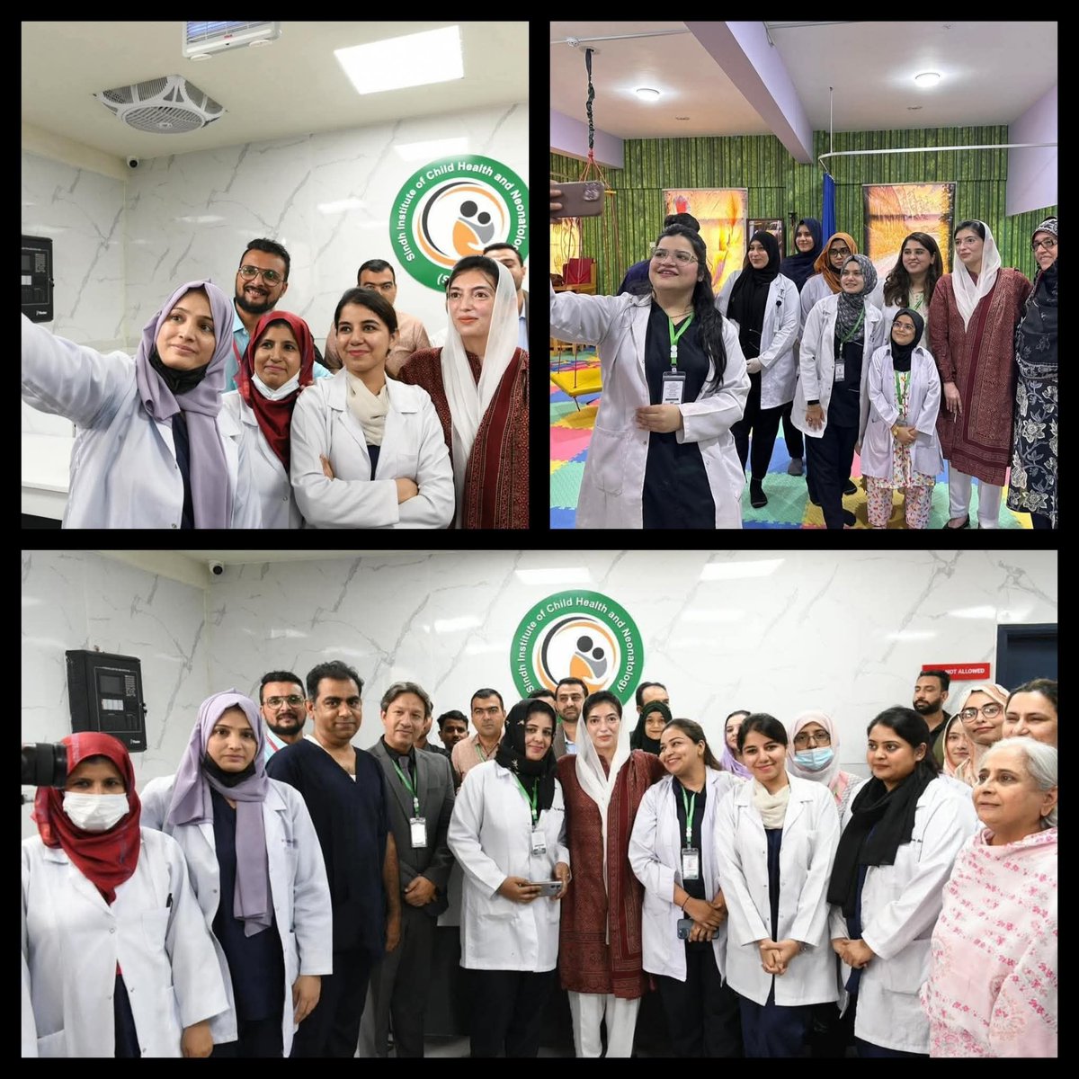 iamtayyab37's tweet image. So happy seeing Asifa Bhutto Zardari visiting Health Facility (SICHN) in Sindh & Drs happily taking selfie with her...
A Sight which Drs from Govt Hospitals in Punjab may just dream of now a days...
At least somewhere in Pakistan, Drs are Respected by Politicians.
MashaAllah.