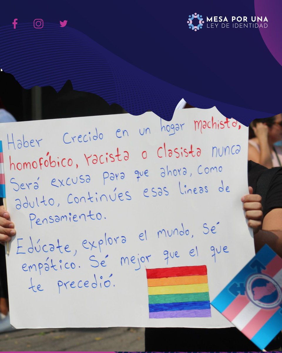 👉No fuimos criadxs para repetir patrones, sino para romperlos.

👉Ser mejor que quien te precedió también significa decir NO a la discriminación LGBTI+ 🏳️‍🌈🏳️‍⚧️

👉La empatía, el respeto y la igualdad no son negociables. Hazlo diferente. Hazlo mejor. ✨