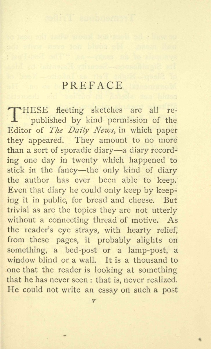 SFFAudio's tweet image. "Let us be ocular athletes. Let us learn to write essays on a stray cat or a coloured cloud."
from the preface to...
TREMENDOUS TRIFLES
by G.K. Chesterton