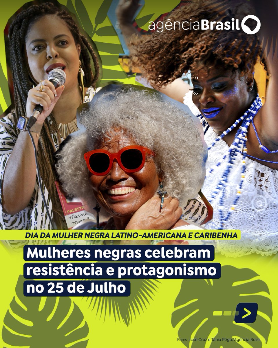 agenciabrasil's tweet image. 25 DE JULHO | Hoje (25) é celebrado o Dia da Mulher Negra Latino-Americana e Caribenha. A data é marcada pela resistência, ancestralidade e força das mulheres negras na luta contra o racismo, o sexismo e todas as formas de discriminação. Confira: trk.ebc.com.br/uFXgT.