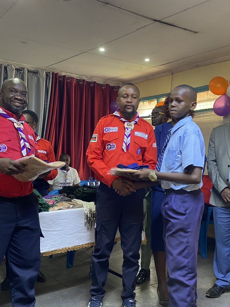 Today WSPU-K secretariats in partnership with Hon. Amos Mwago MP we gave out Scout uniforms to Moi Avenue Primary School Scout Troop under the One Scout One Uniform Campaign. <a href="/MisoiPoppins/">Poppins Misoi</a> <a href="/impeccableNomad/">Lenasalon</a> <a href="/HEAmosmwago/">Hon Amos Mwago Maina (Emirates)</a> #kutendabilakipinderee #onescoutoneuniform
