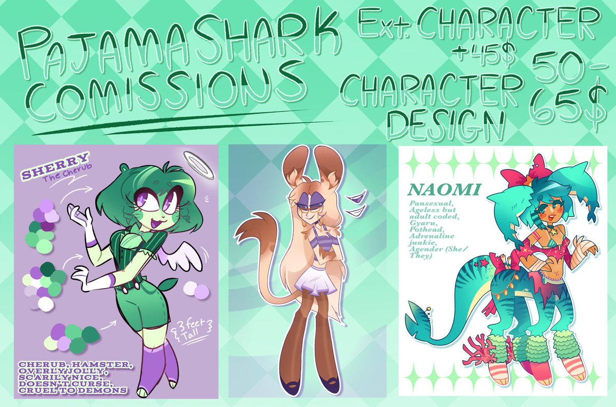 My commissions are open! I kind of need some extra money right now for personal reasons :) any commission helps me. #commission #art #hazbinhotel