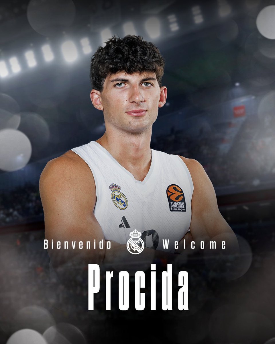 gsole14's tweet image. Ya es OFICIAL.
El talento italiano Gabriele PROCIDA jugará en el Real Madrid. Firma por TRES temporadas.
Un talento con posible futuro NBA que no ha acabado de tener regularidad en ALBA. Muchos recursos ofensivos, notable capacidad física y mucho margen de mejora.