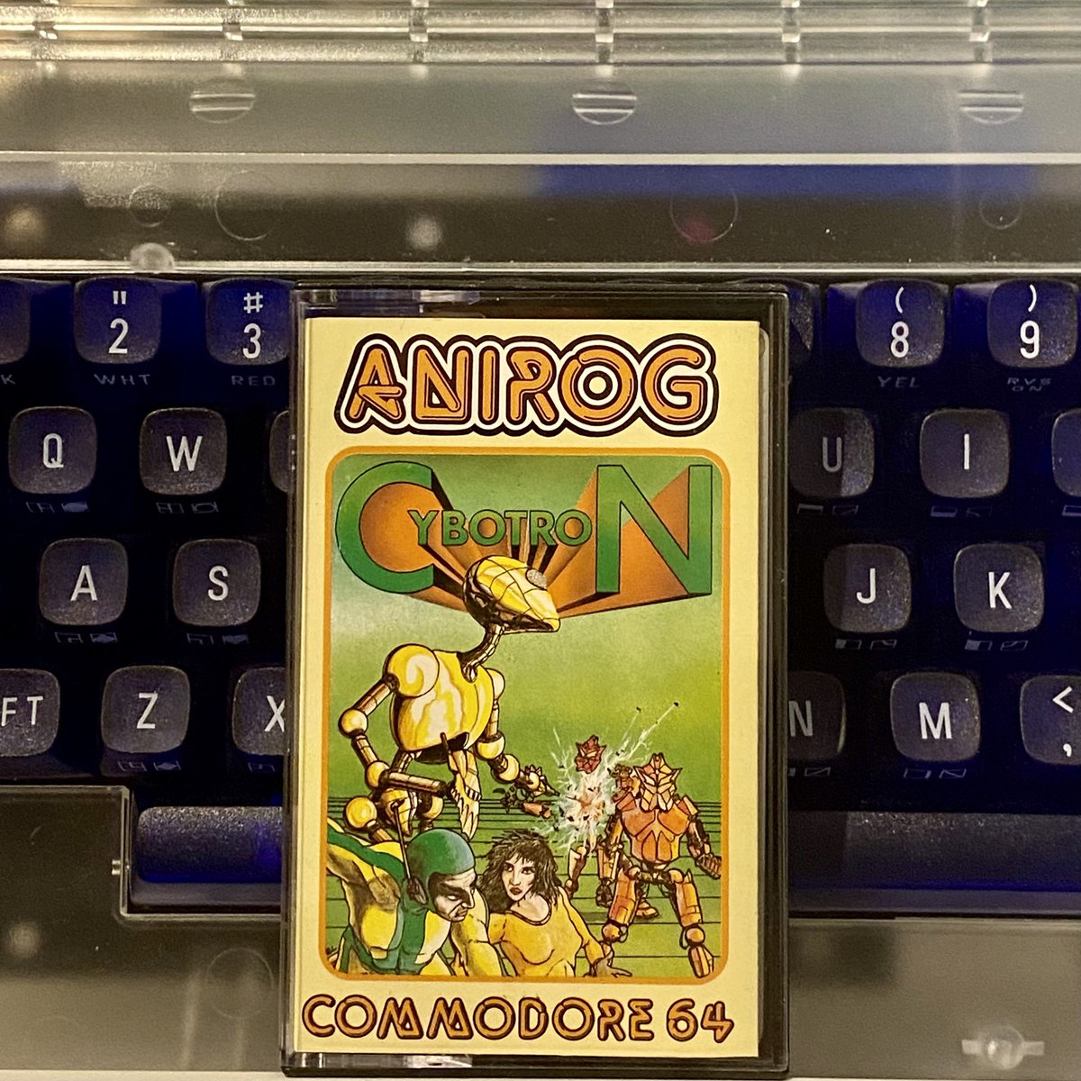 retroguybry's tweet image. 🕹C64 Game of the Day🕹
Cybotron (1983) by Darrell Etherington and published by Anirog Software. An early Robotron clone that even has dual- joystick support. #Commodore64 #C64 #C64GameOfTheDay