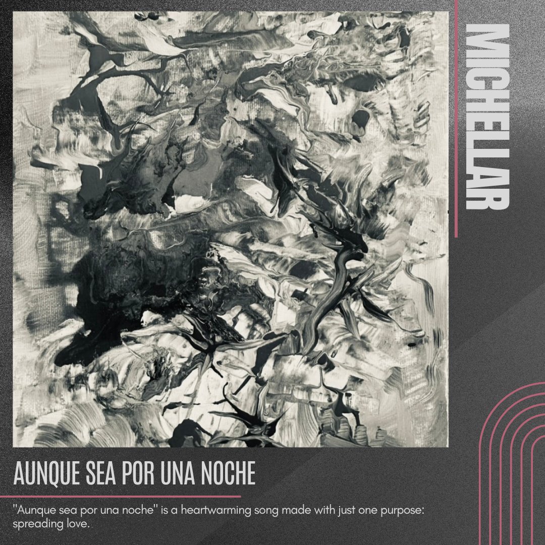 Aunque sea por una noche by Michellar.

"Aunque sea por una noche" is a heartwarming song made with just one purpose: spreading love. 
.
.
#projecttimbre #musicreview #blog #newmusic #michellar #aunqueseaporunanoche ##latinrock #indiefolk #rock #acousticrock