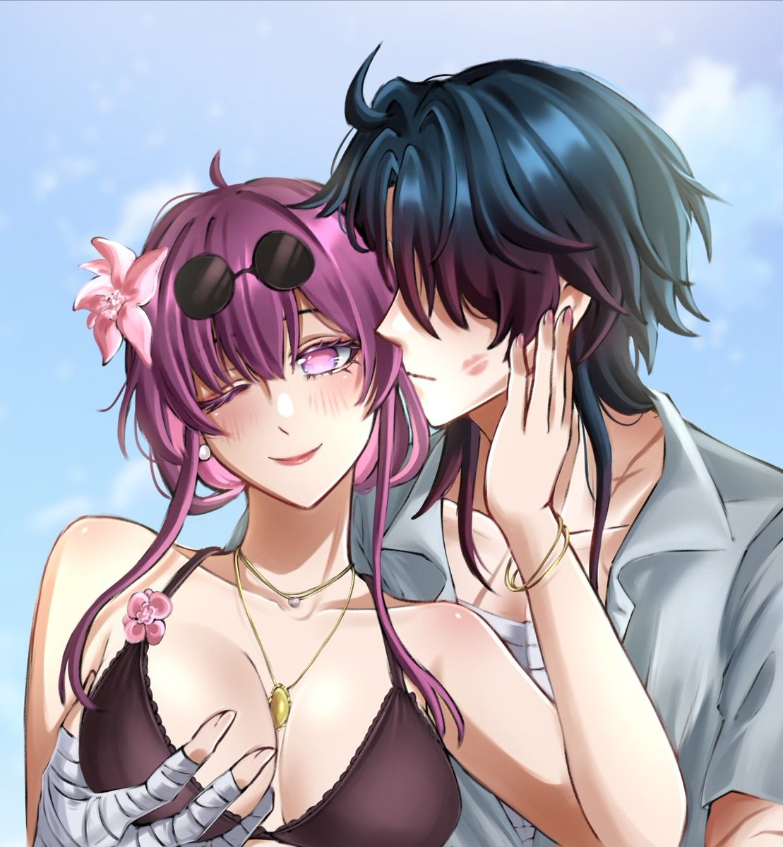 nonoberry22's tweet image. summer kafblade 😈