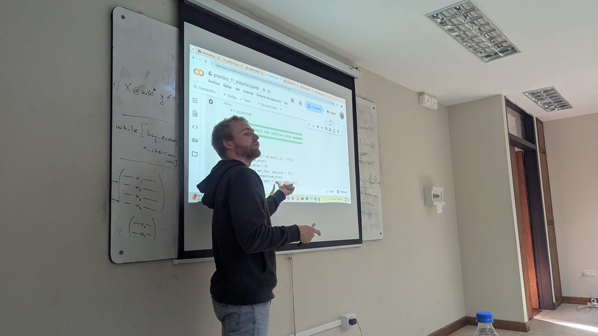 CicadaUy's tweet image. Nos llegaron fotos del curso “Introducción al Aprendizaje Automático”, en la Universidad de Salta 🇦🇷
👏🏼 Lo dictó Marcelo Fiori junto a Martín Schmidt.