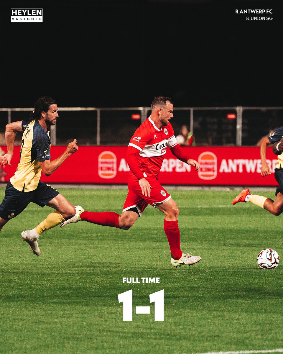 We delen de punten. 🔴⚪ #AntwerpUnion